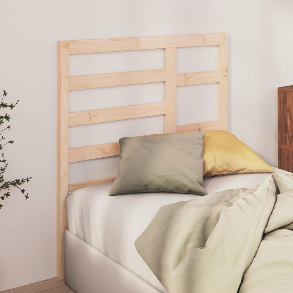 Bed Headboard 81X4X104 Cm Solid Wood Pine
