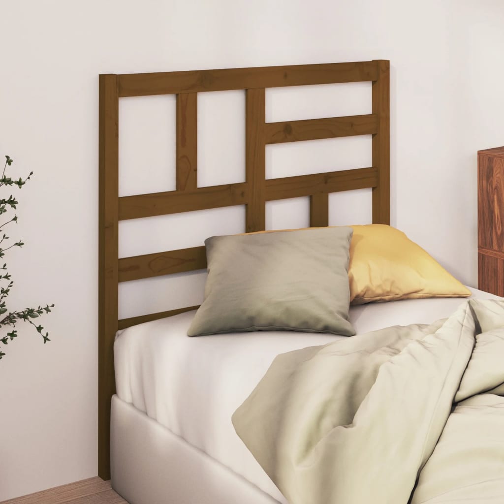 Bed Headboard 81X4X104 Cm Solid Wood Pine