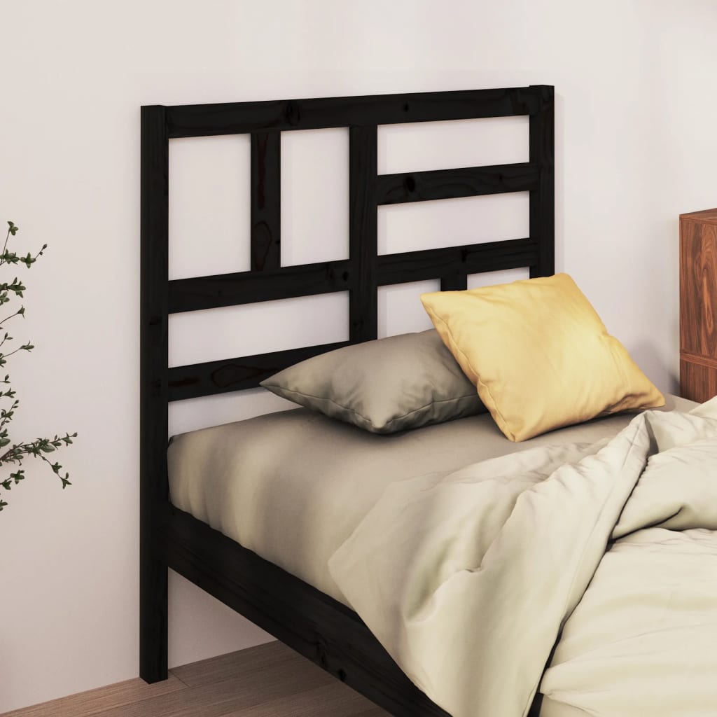 Bed Headboard 81X4X104 Cm Solid Wood Pine