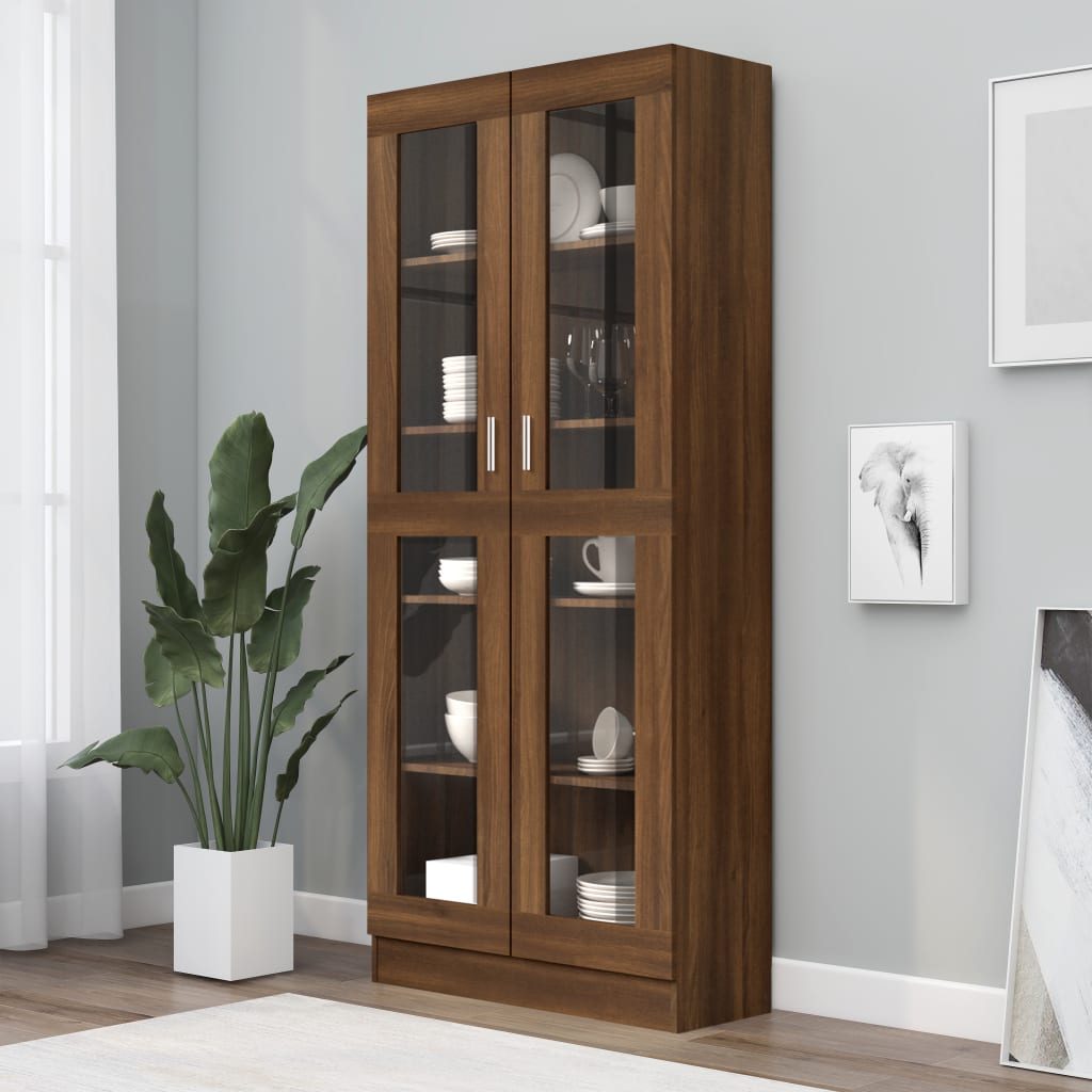 Vitrine Cabinet 82.5X30.5X Engineered Wood