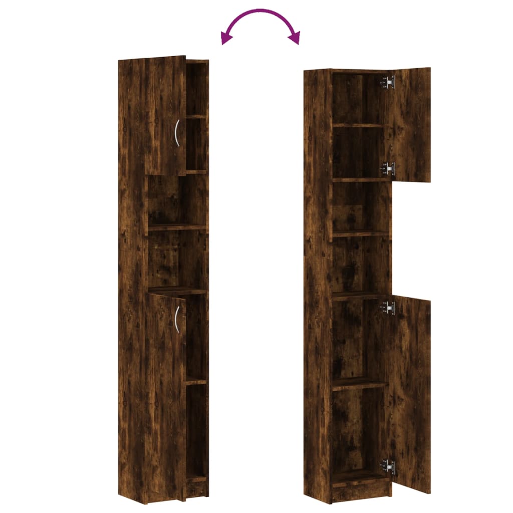 Bathroom Cabinet 32X25.5X190 Cm Engineered Wood