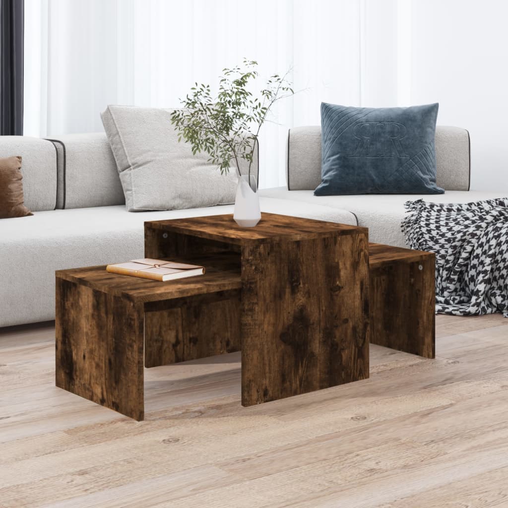 Coffee Table Set 100X48X40 Cm Engineered Wood