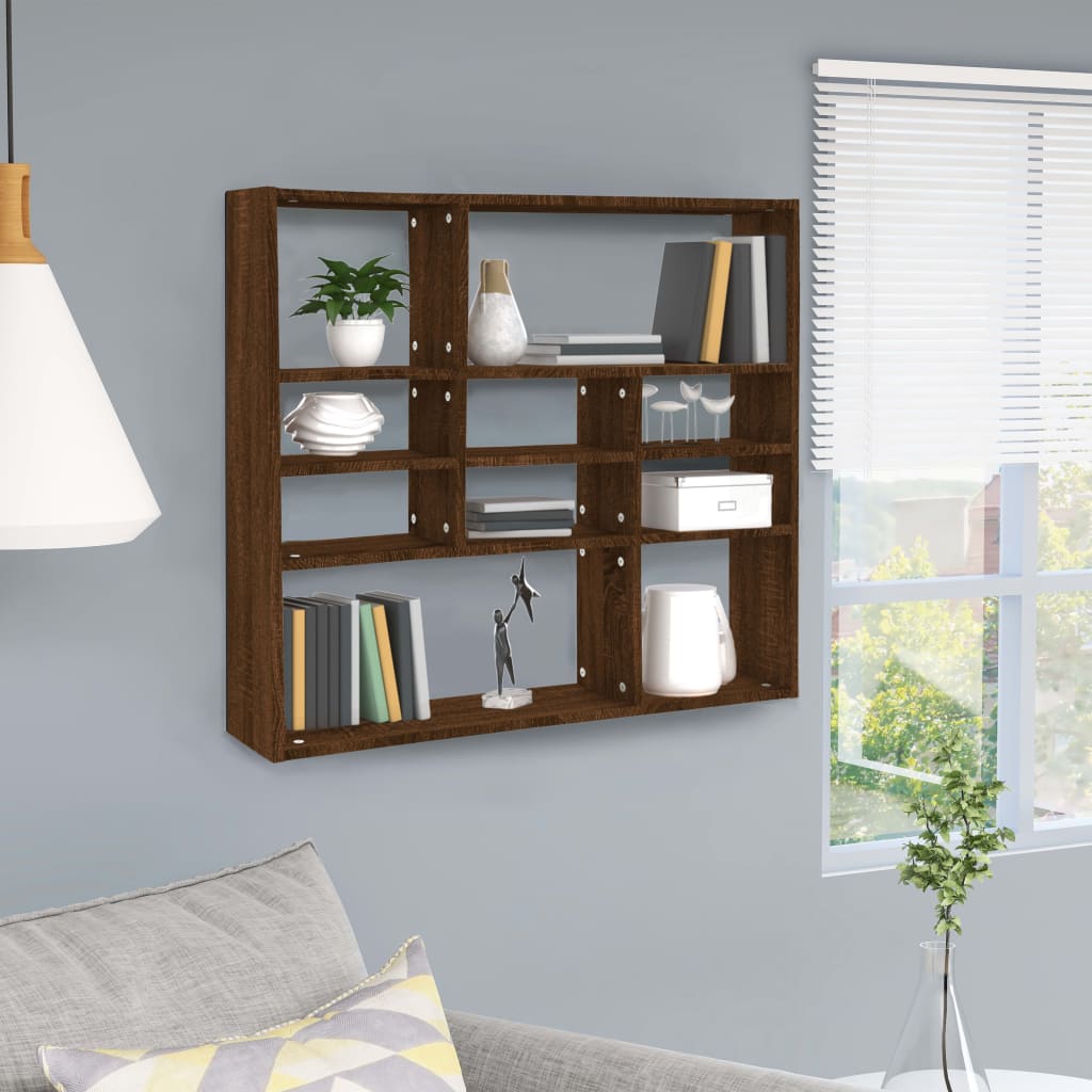 Wall Shelf 90X16X78 Cm Engineered Wood
