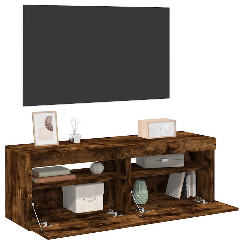 Tv Cabinet With Led Lights 60X35X40 Cm