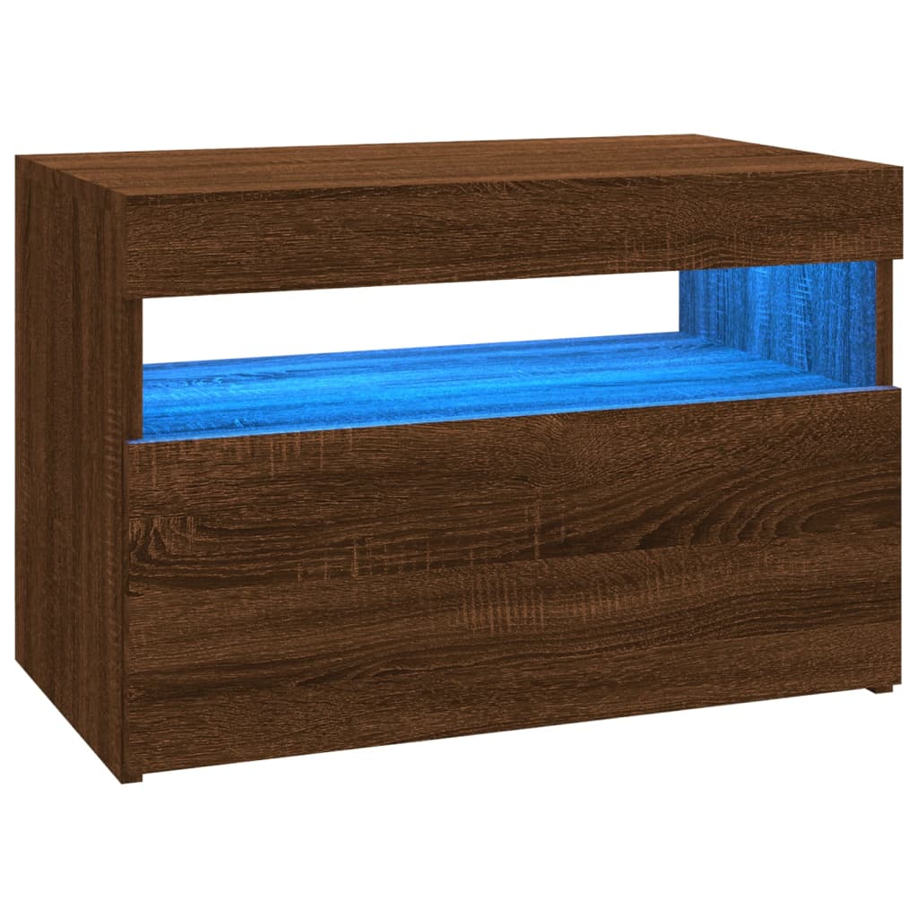 Tv Cabinet With Led Lights 60X35X40 Cm