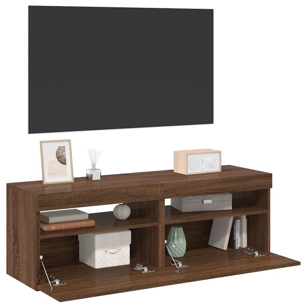 Tv Cabinet With Led Lights 60X35X40 Cm