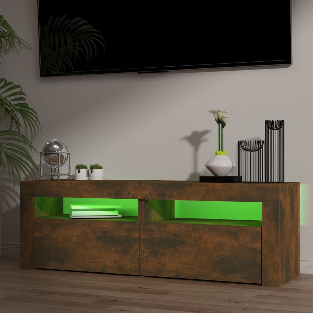 Tv Cabinet With Led Lights 120X35X40 Cm