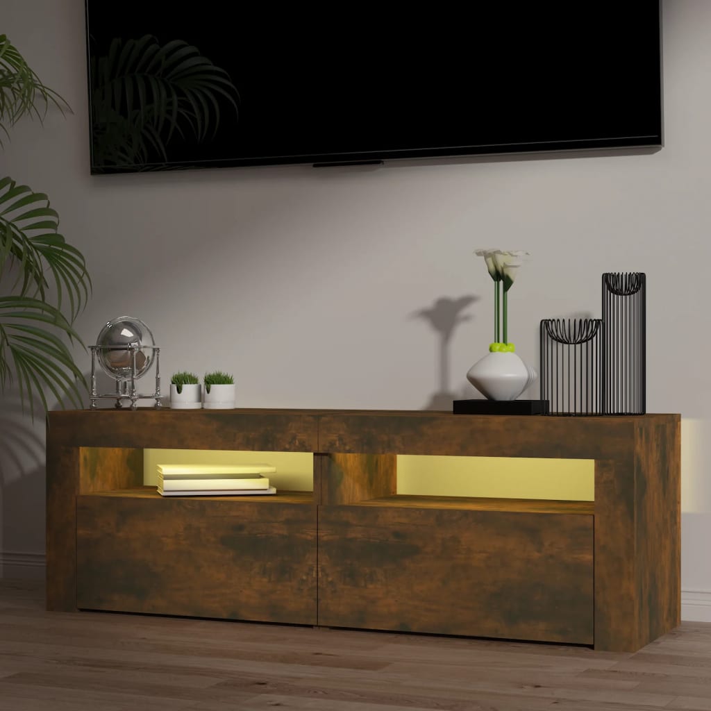 Tv Cabinet With Led Lights 120X35X40 Cm