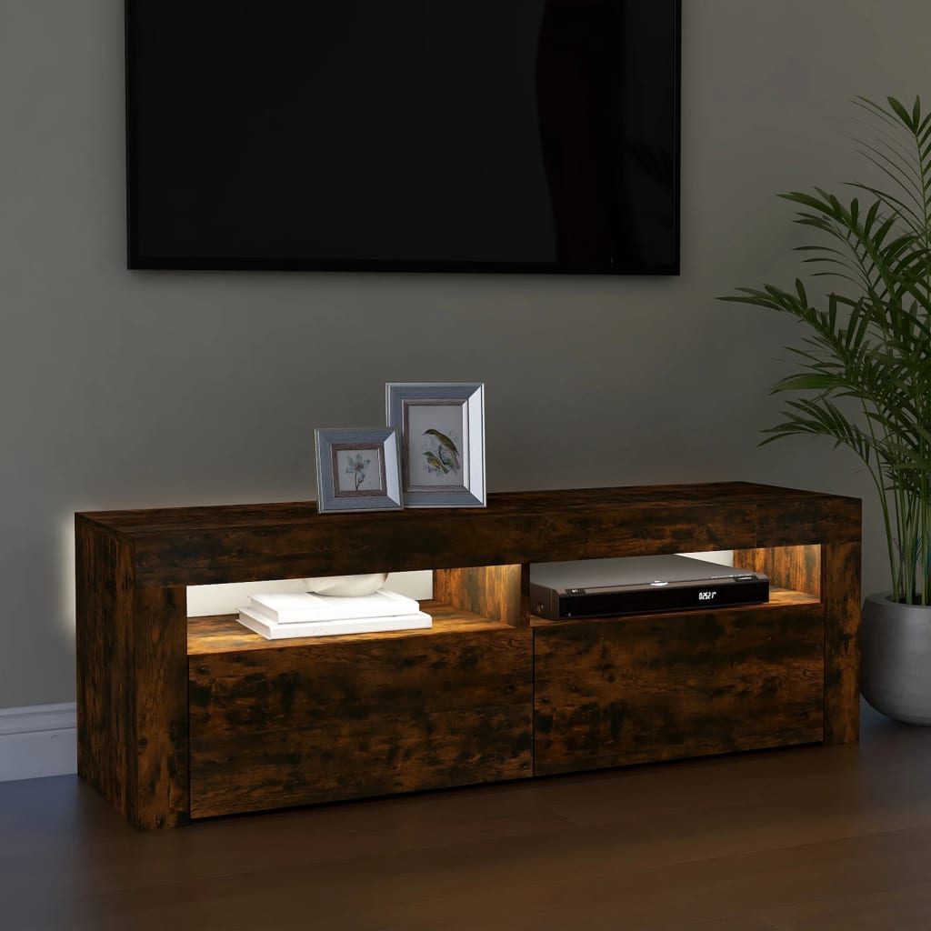 Tv Cabinet With Led Lights 120X35X40 Cm