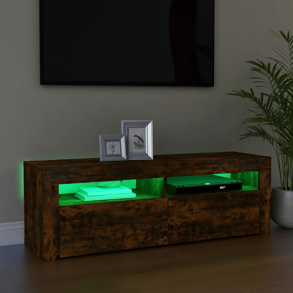 Tv Cabinet With Led Lights 120X35X40 Cm