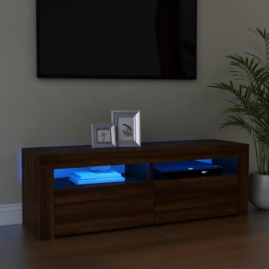 Tv Cabinet With Led Lights 120X35X40 Cm