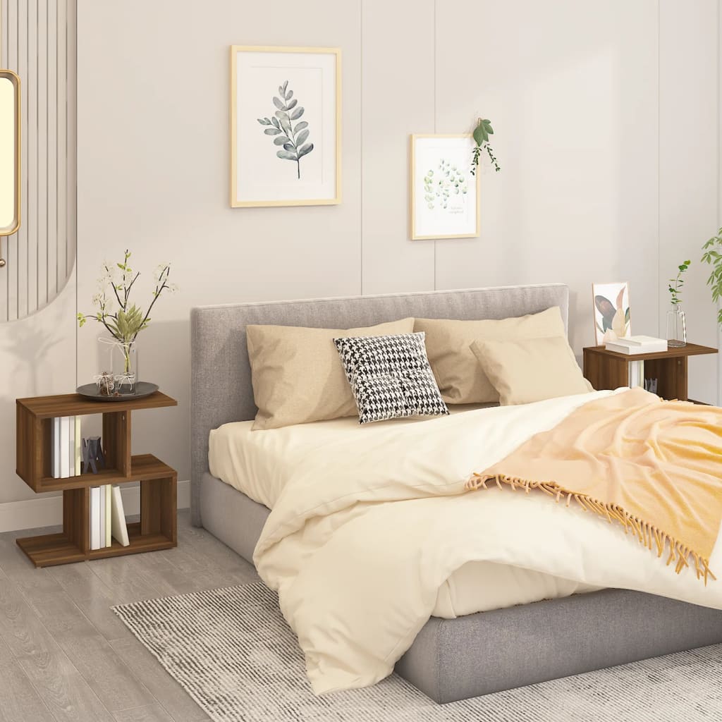 Bedside Cabinet 50X30X51.5 Cm Engineered Wood