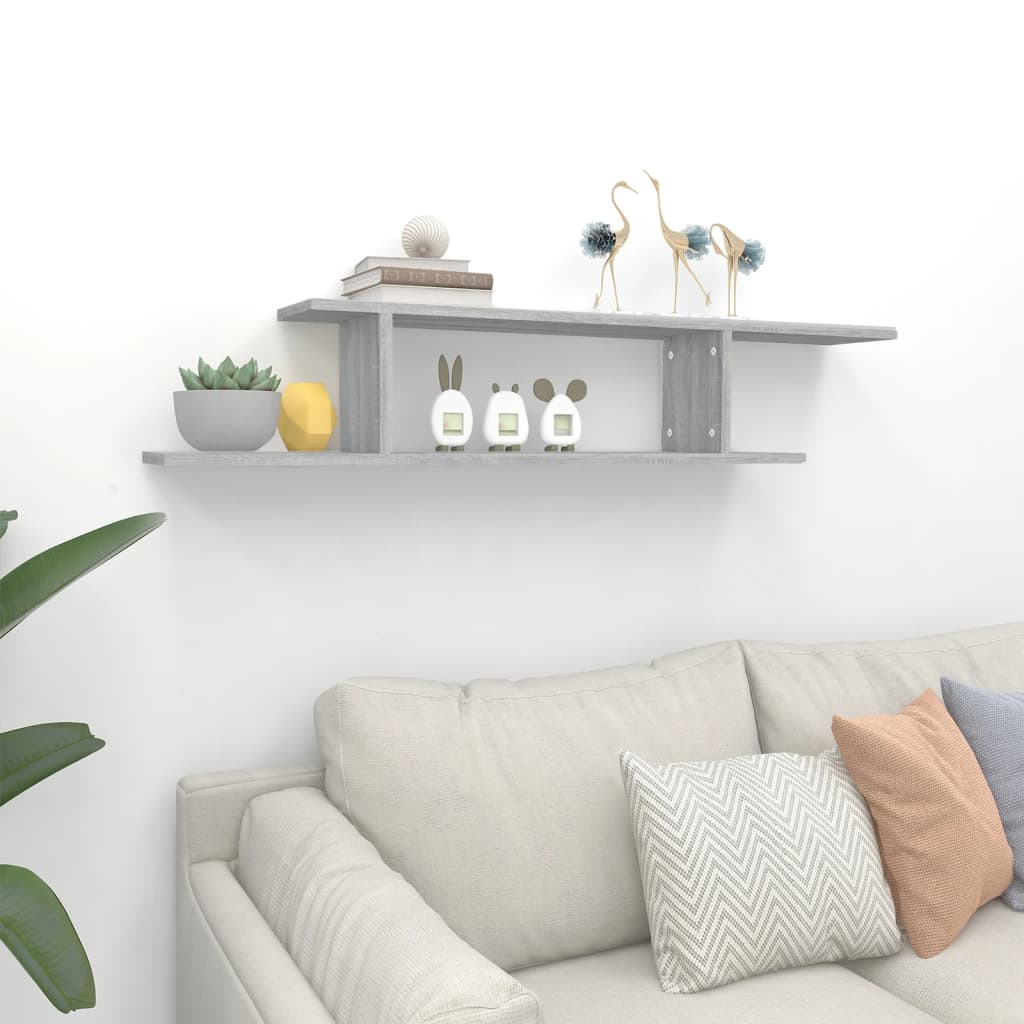 Wall-Mounted Tv Shelf 125X18X23 Cm Engineered Wood