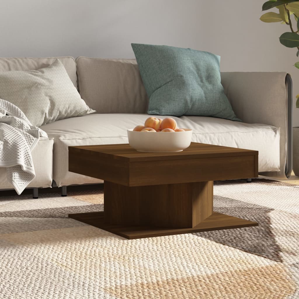 Coffee Table 57X57X30 Cm Engineered Wood