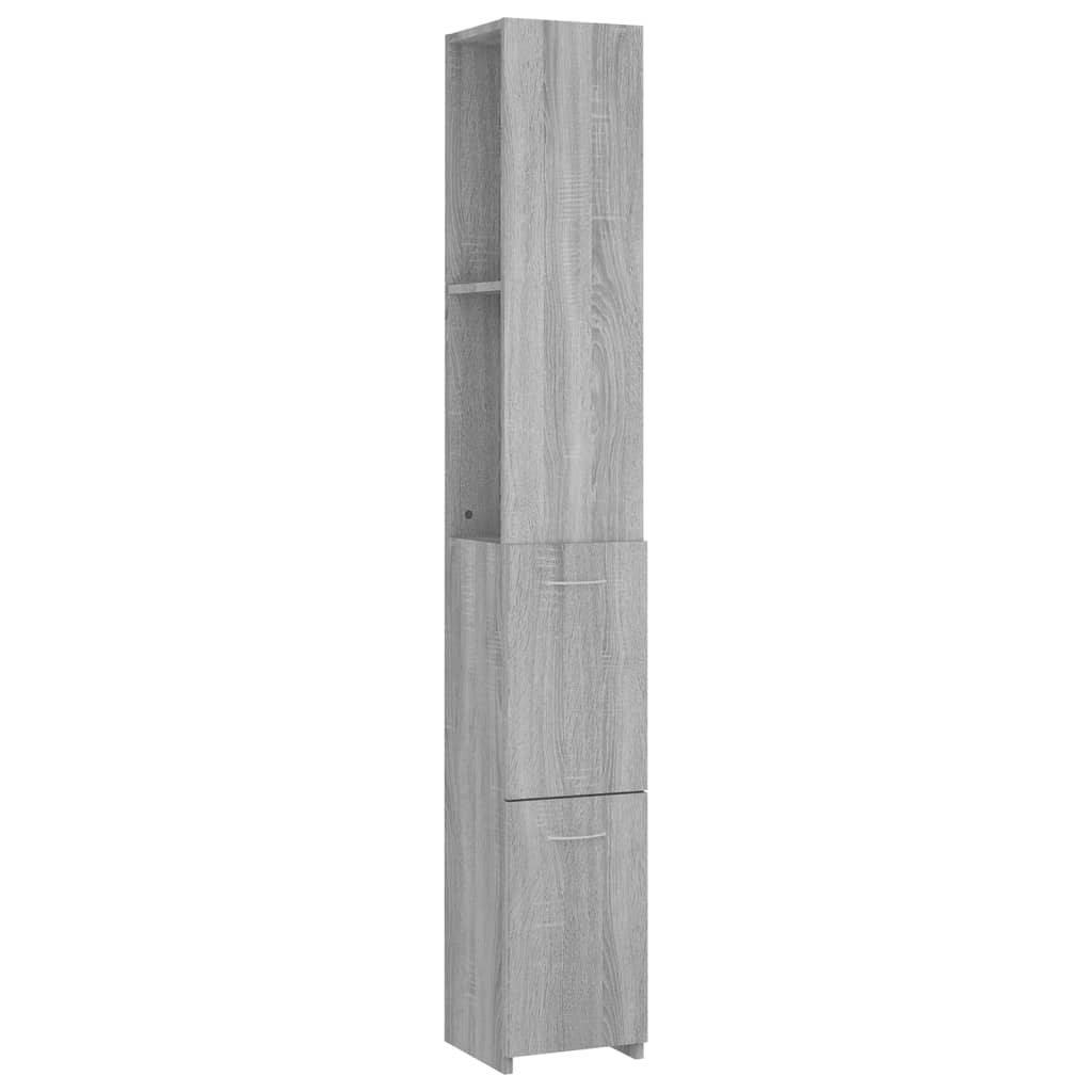 Bathroom Cabinet 25X26.5X170 Cm Engineered Wood
