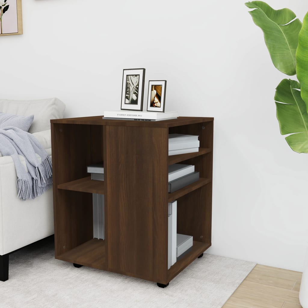 Rolling Cabinet 60X53X72 Cm Engineered Wood