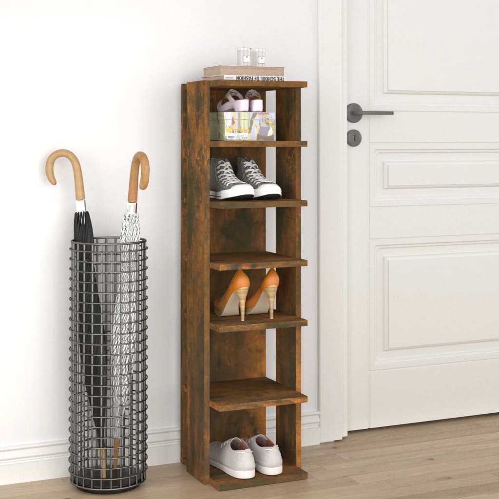 Shoe Cabinet 27.5X27X102 Cm Engineered Wood