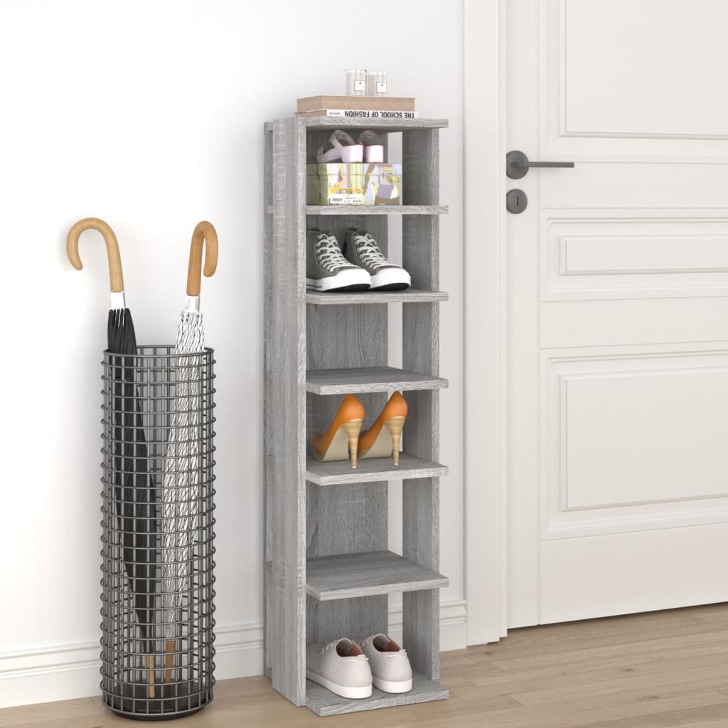 Shoe Cabinet 27.5X27X102 Cm Engineered Wood