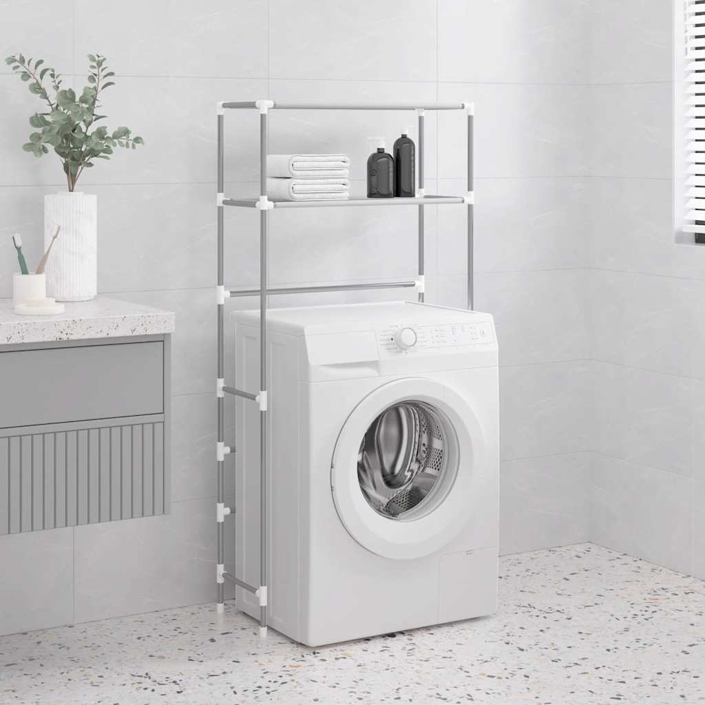 2-Tier Storage Rack Over Washing Machine 69X28X143 Cm Iron