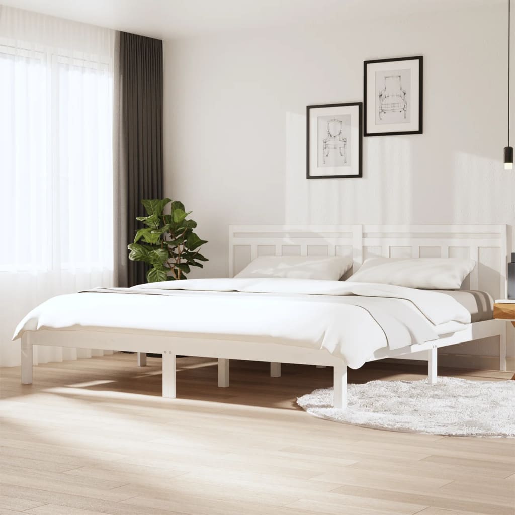 3100589 Bed Frame Without Mattress Solid Wood (810017+814094)