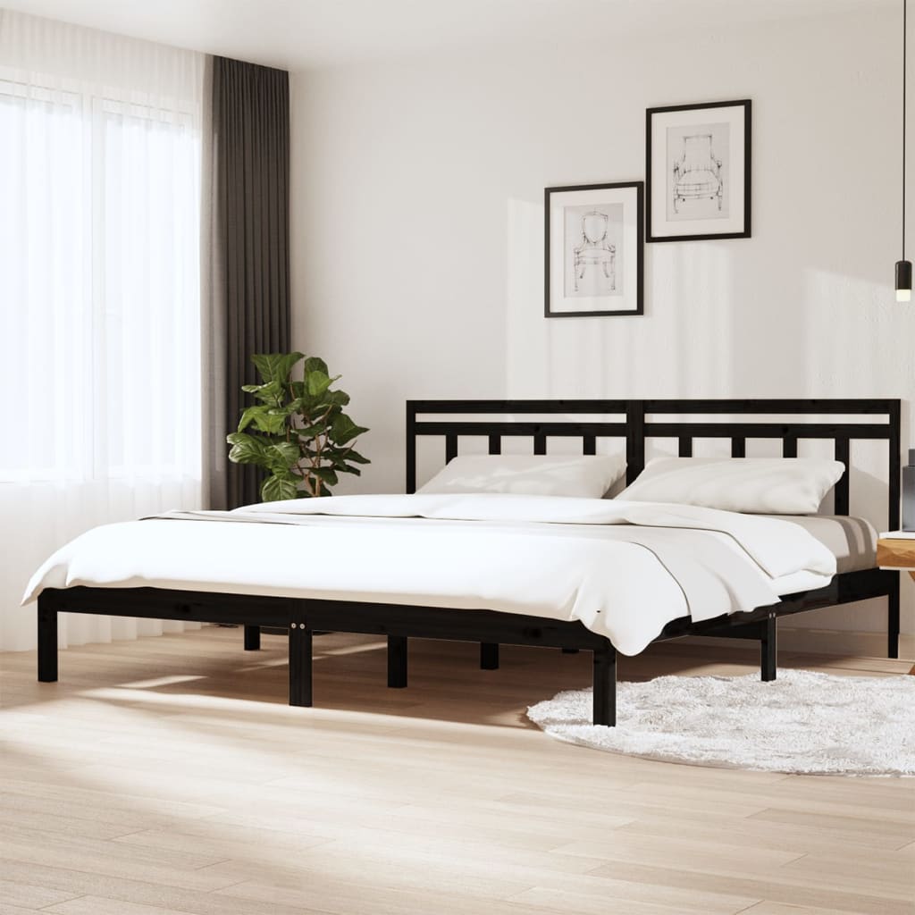 3100589 Bed Frame Without Mattress Solid Wood (810017+814094)