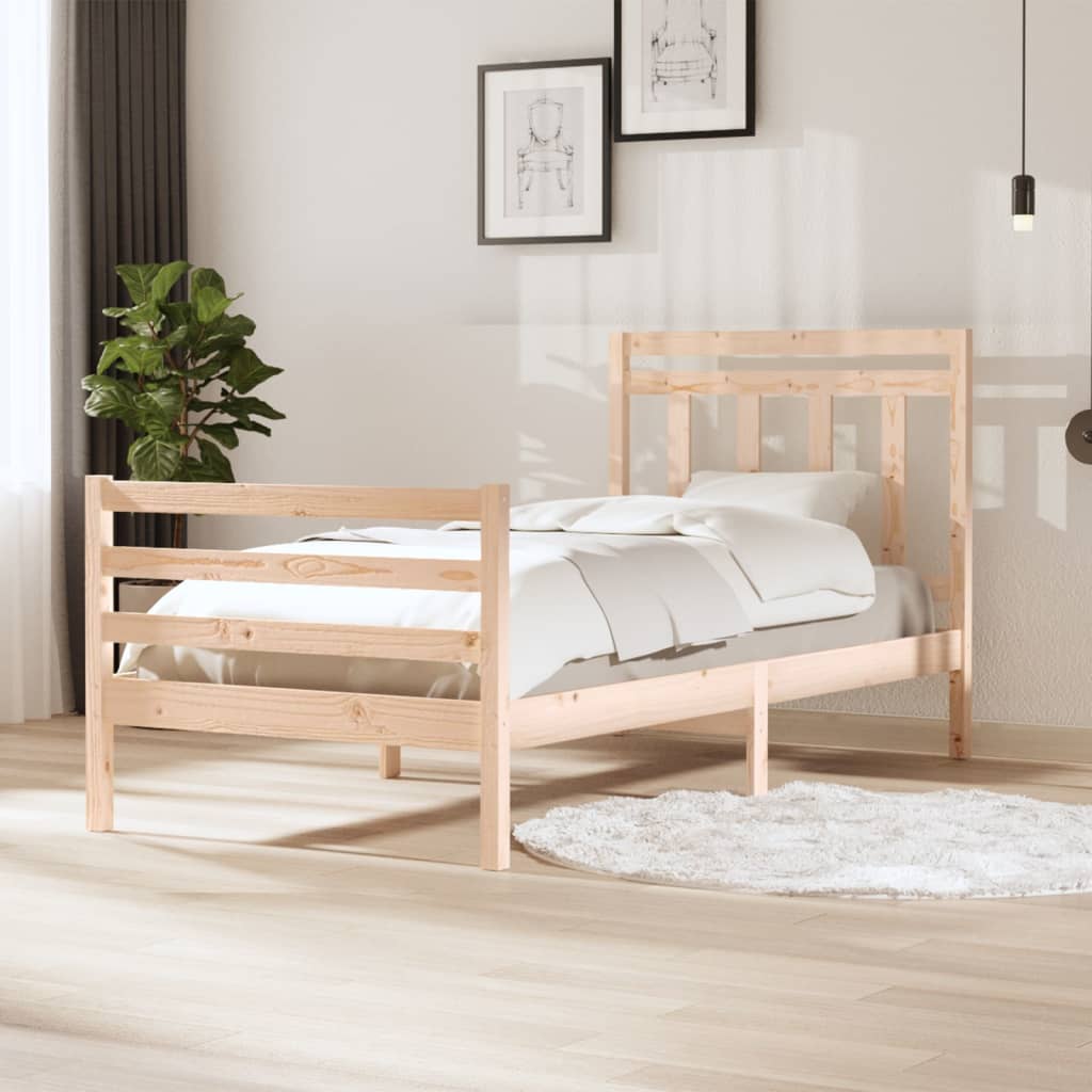 Bed Frame Without Mattress Small Single Solid Wood