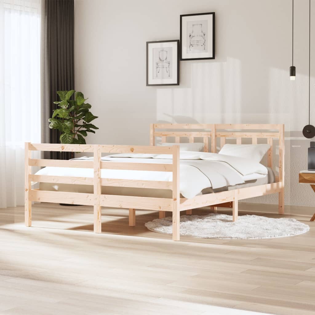 Bed Frame Without Mattress Small Single Solid Wood