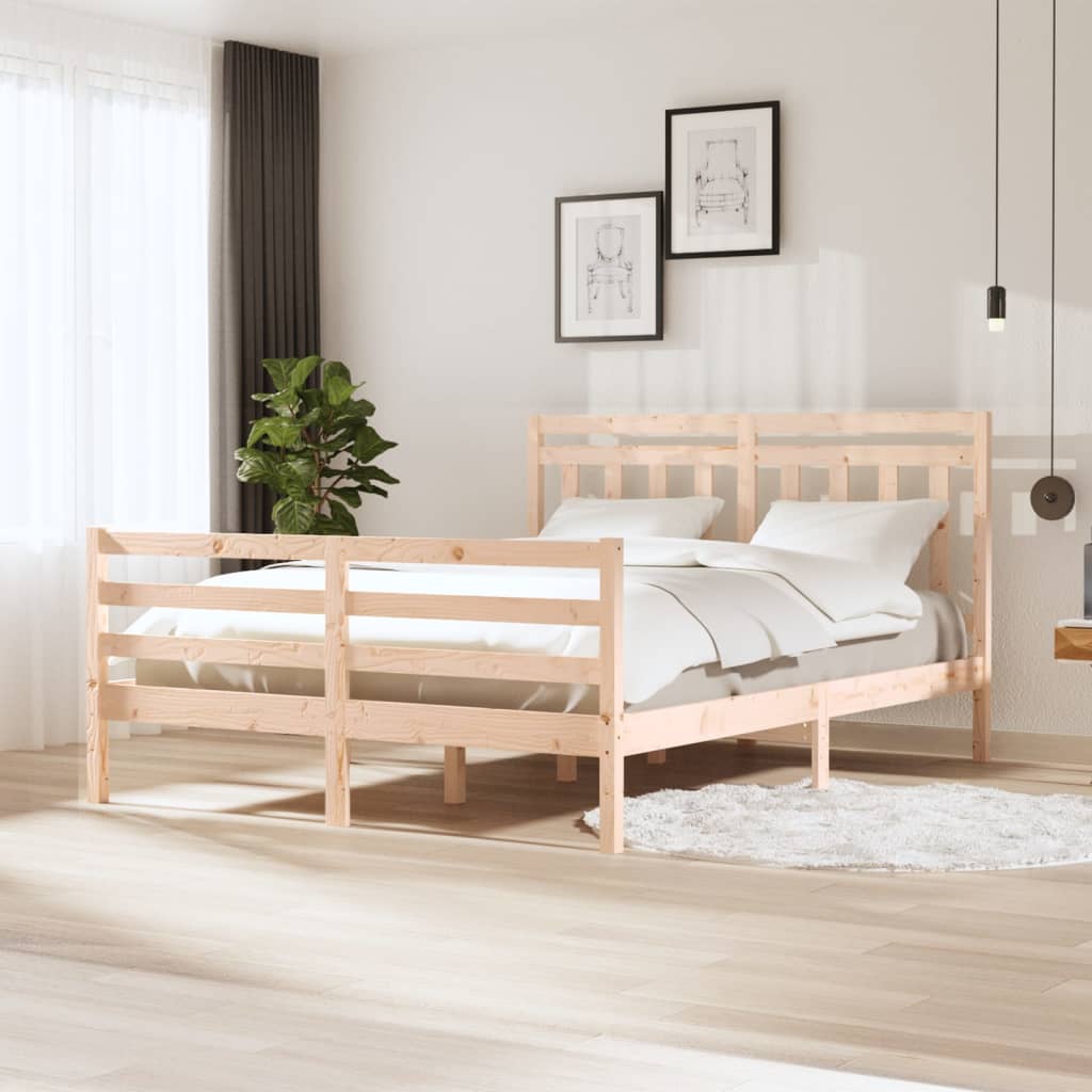 Bed Frame Without Mattress Small Single Solid Wood