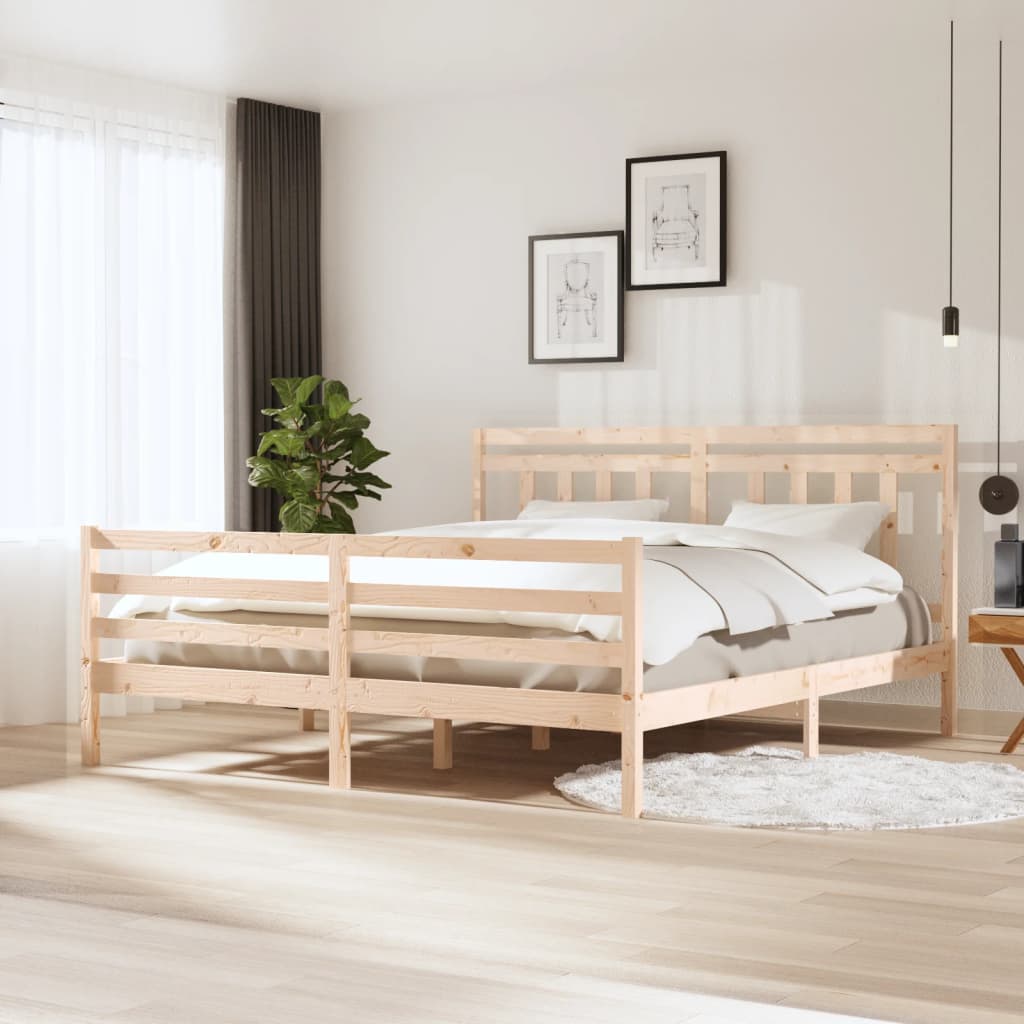 Bed Frame Without Mattress Small Single Solid Wood