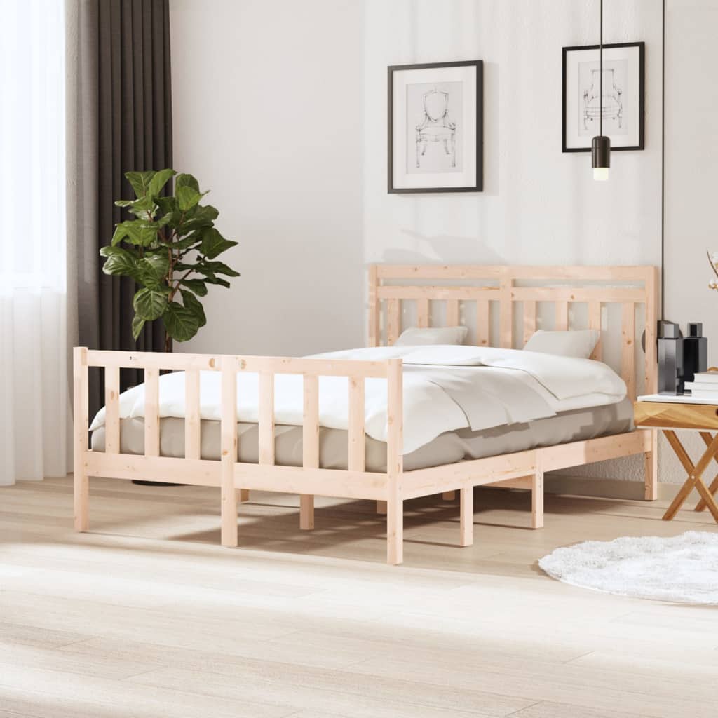 Bed Frame Without Mattress Super King Solid Wood