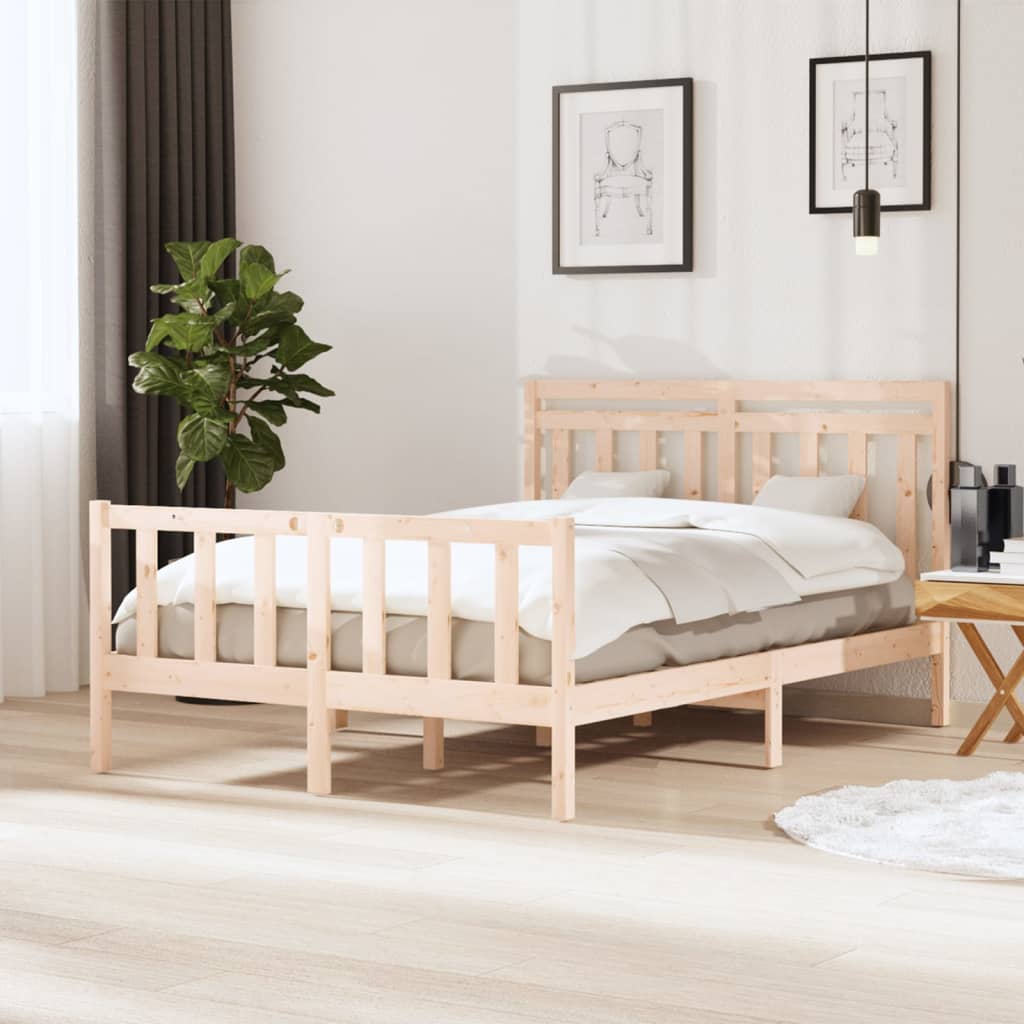 Bed Frame Without Mattress Super King Solid Wood
