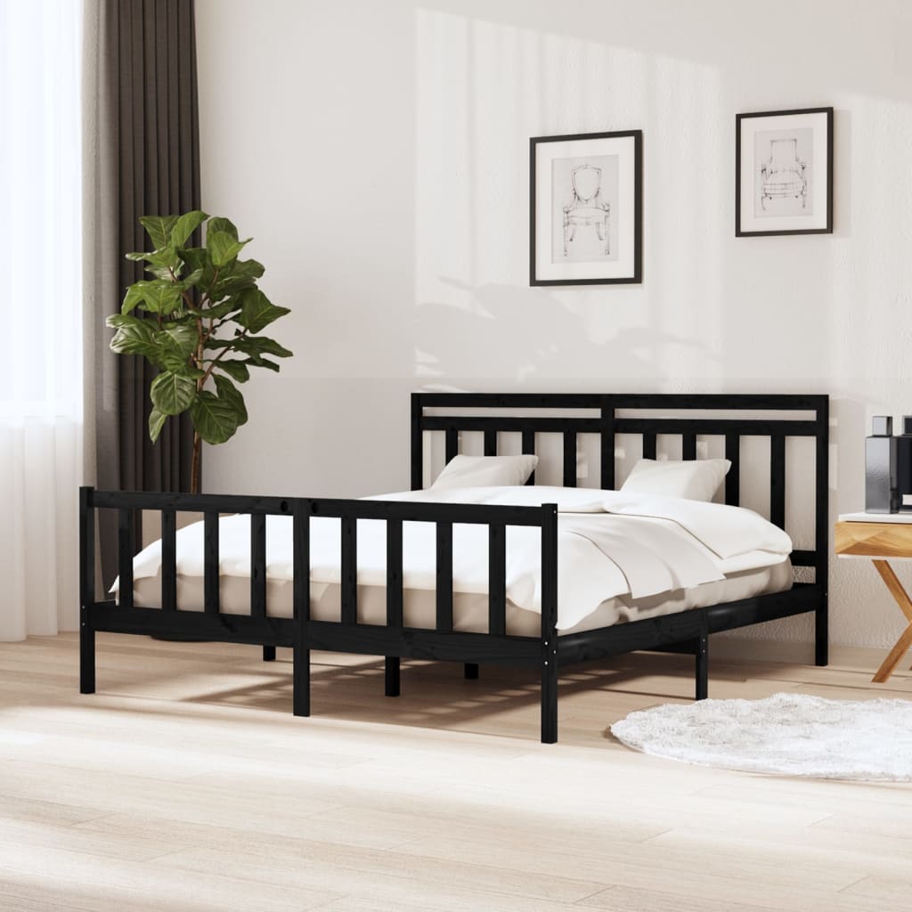 Bed Frame Without Mattress Super King Solid Wood