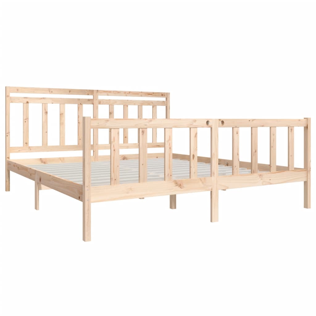 Bed Frame Without Mattress Super King Solid Wood