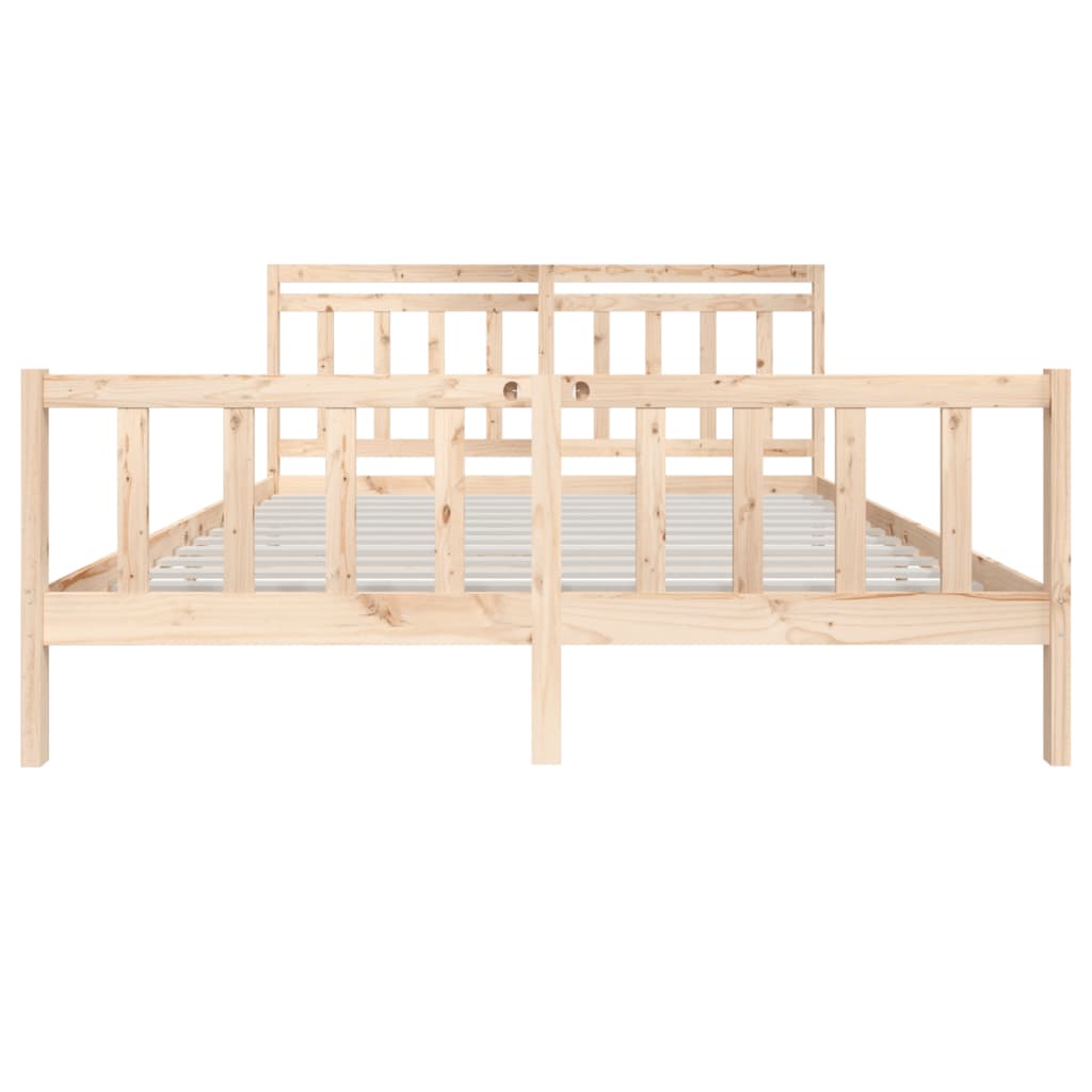 Bed Frame Without Mattress Super King Solid Wood