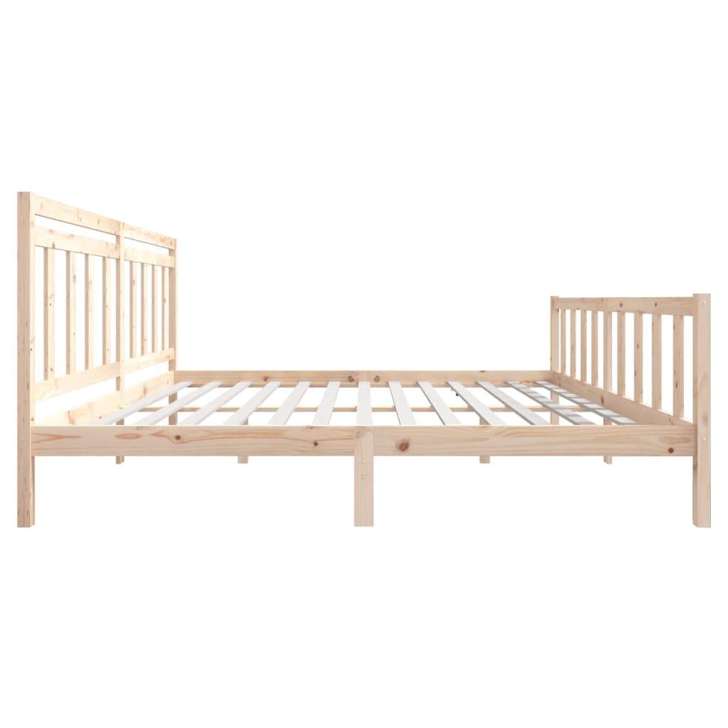 Bed Frame Without Mattress Super King Solid Wood