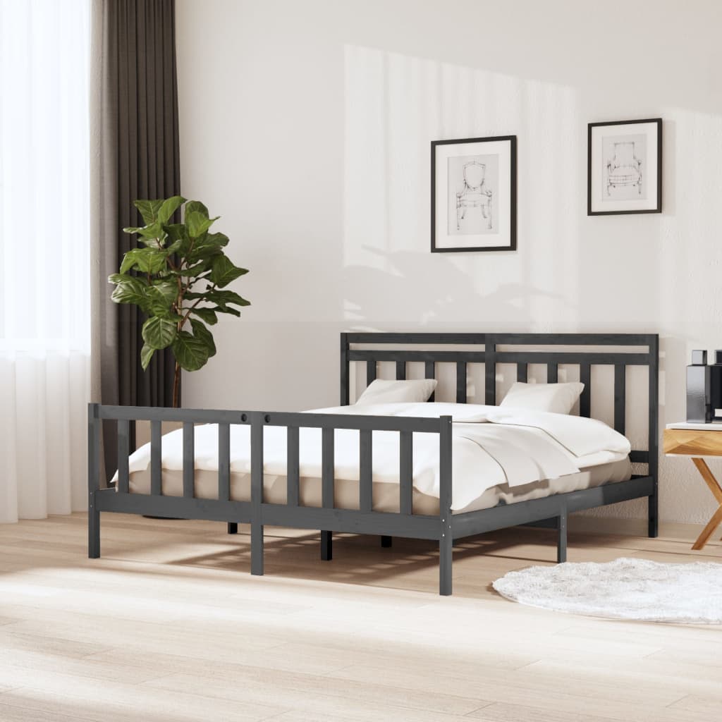 Bed Frame Without Mattress Super King Solid Wood