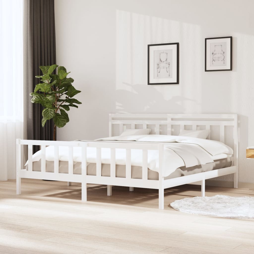 Bed Frame Without Mattress Super King Solid Wood