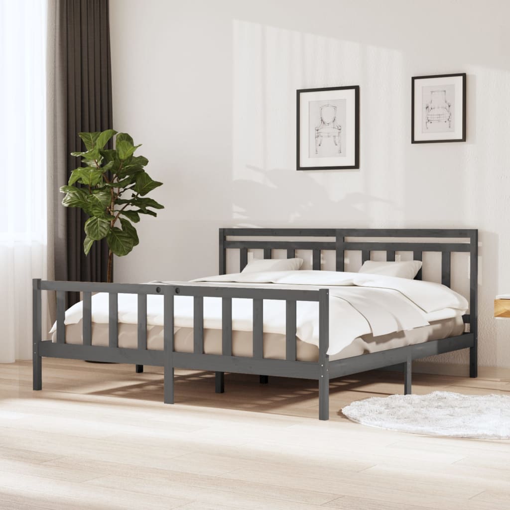 Bed Frame Without Mattress Super King Solid Wood
