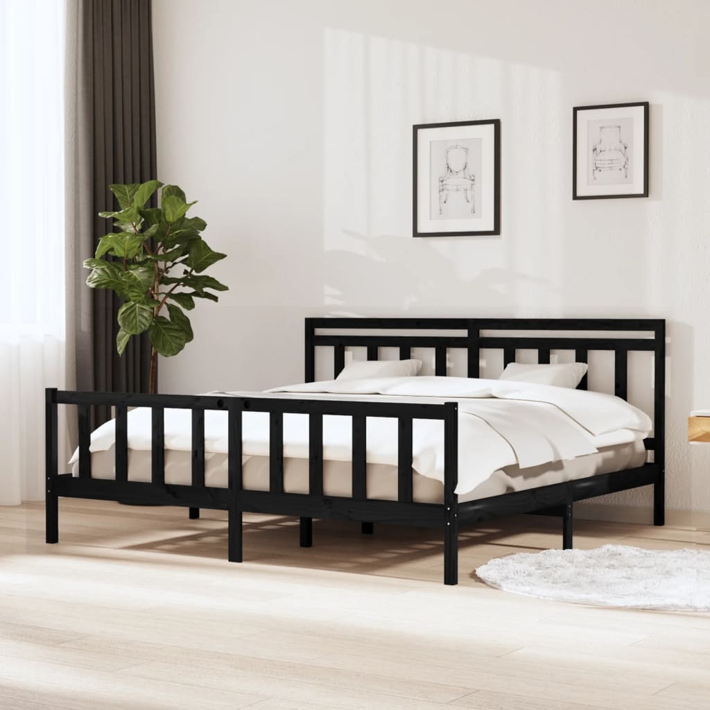 Bed Frame Without Mattress Super King Solid Wood