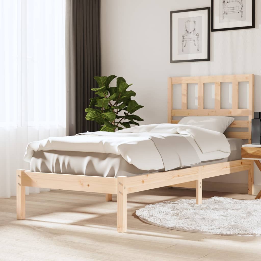 Bed Frame Without Mattress Double Double Solid Wood Pine