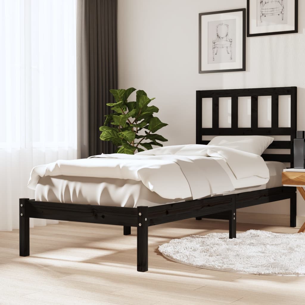 Bed Frame Without Mattress Double Double Solid Wood Pine