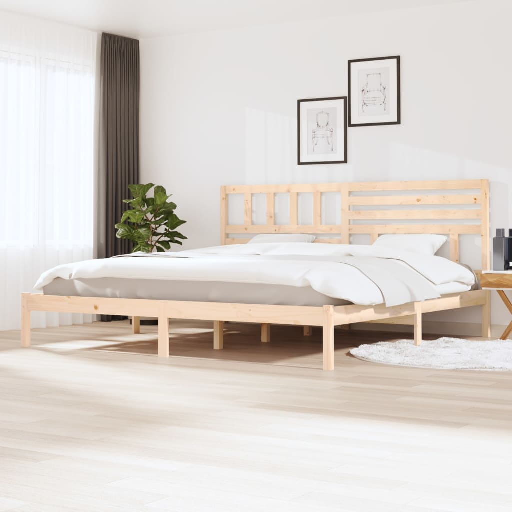 Bed Frame Without Mattress Double Double Solid Wood Pine
