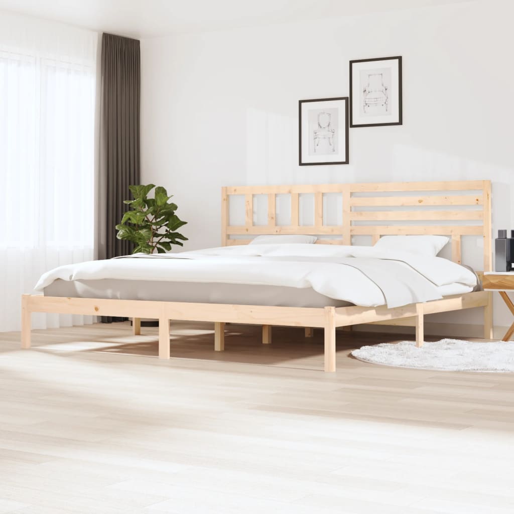 Bed Frame Without Mattress Double Double Solid Wood Pine