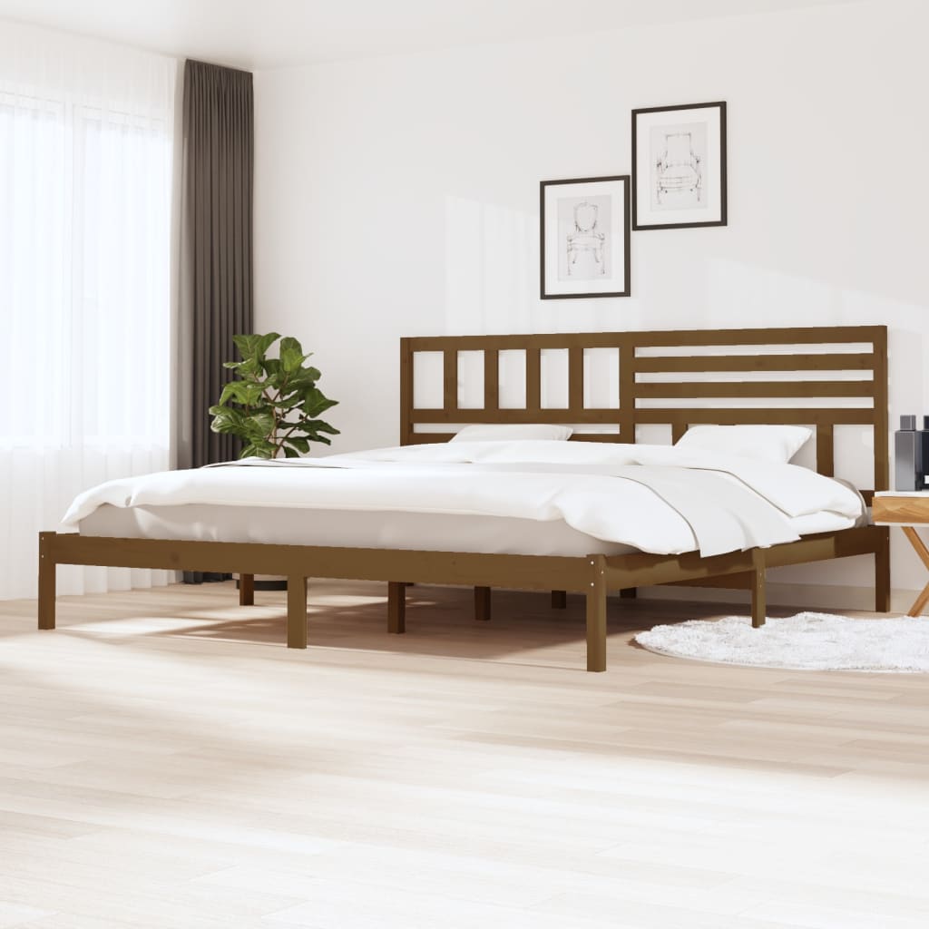 Bed Frame Without Mattress Double Double Solid Wood Pine