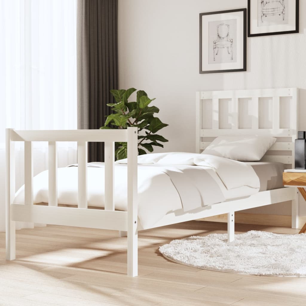 3101174 Bed Frame Without Mattress Solid Wood (810103+814165)