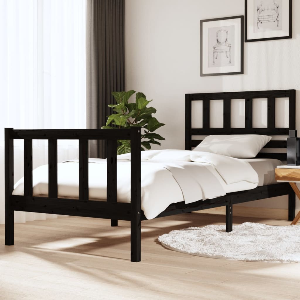 3101174 Bed Frame Without Mattress Solid Wood (810103+814165)