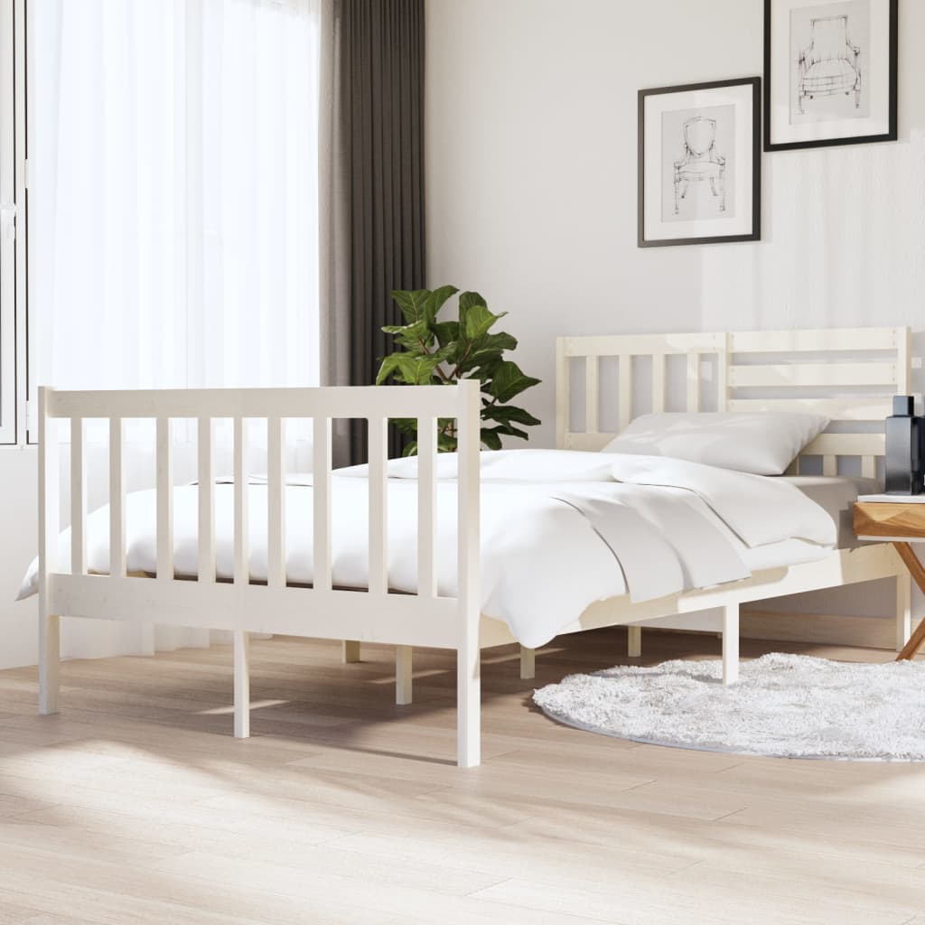 3101174 Bed Frame Without Mattress Solid Wood (810103+814165)