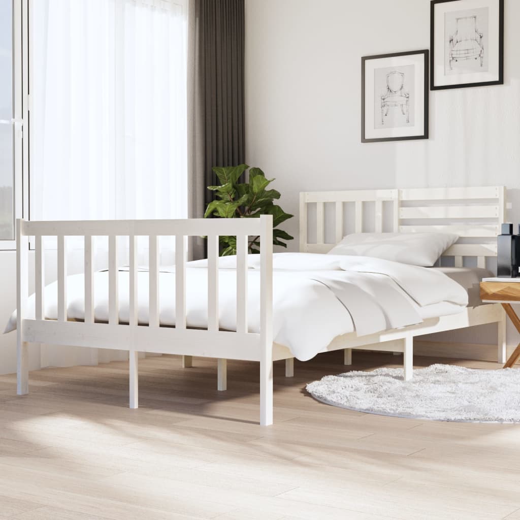 3101174 Bed Frame Without Mattress Solid Wood (810103+814165)