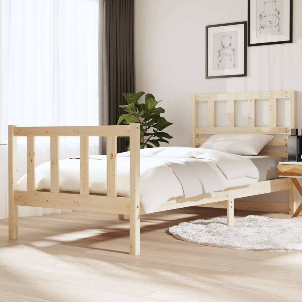 3101174 Bed Frame Without Mattress Solid Wood (810103+814165)