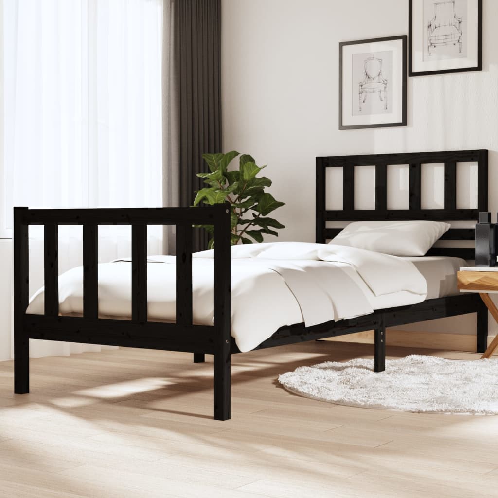 3101174 Bed Frame Without Mattress Solid Wood (810103+814165)